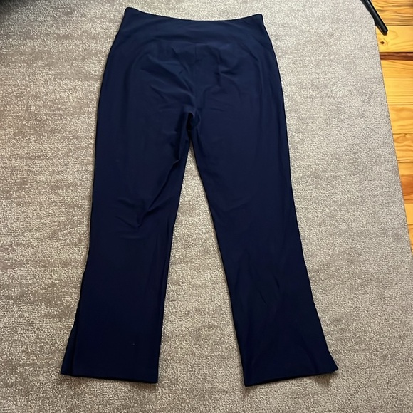 Eileen Fisher Navy Pant Elastic Waistband Pant with Side Slits Size S - Picture 11 of 11